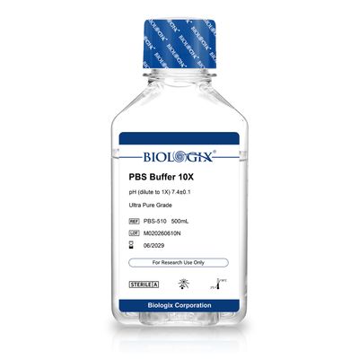Biologix® PBS緩衝液(10×)、pH 7.4、滅菌済み、500mL/ボトル Biologix® PBS緩衝液(10×)、pH 7.4、滅菌済み、500mL/ボトル