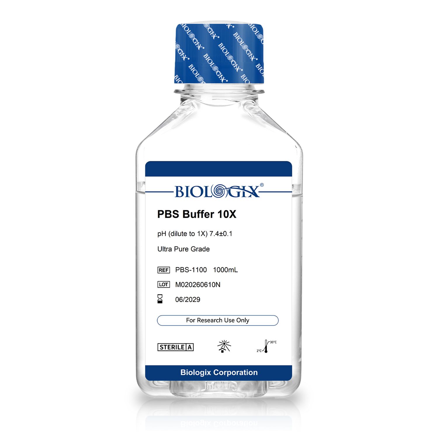 Biologix® PBS緩衝液（10×）、pH 7.4、滅菌済み、1,000mL/ボトル