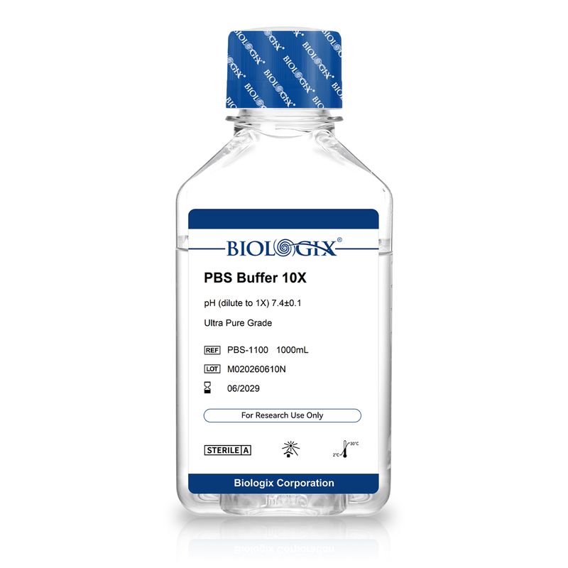Biologix® PBS緩衝液（10×）、pH 7.4、滅菌済み、1,000mL/ボトル
