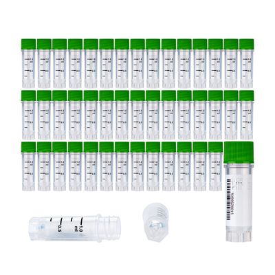 CryoKing® 1.0mL クライオバイアル、側面バーコード、外ネジ式