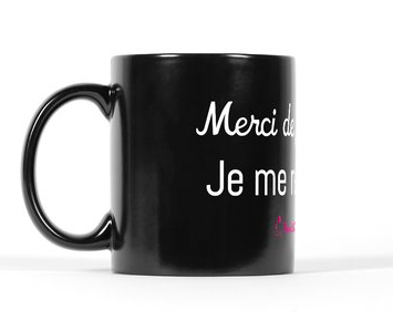 Mug Noir &quot;Se ressourcer&quot; By FéminitéS au pluriel + Message d&#39;ancrage à télécharger