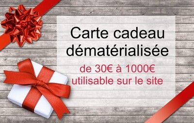Carte E-Cadeau dématerialisée