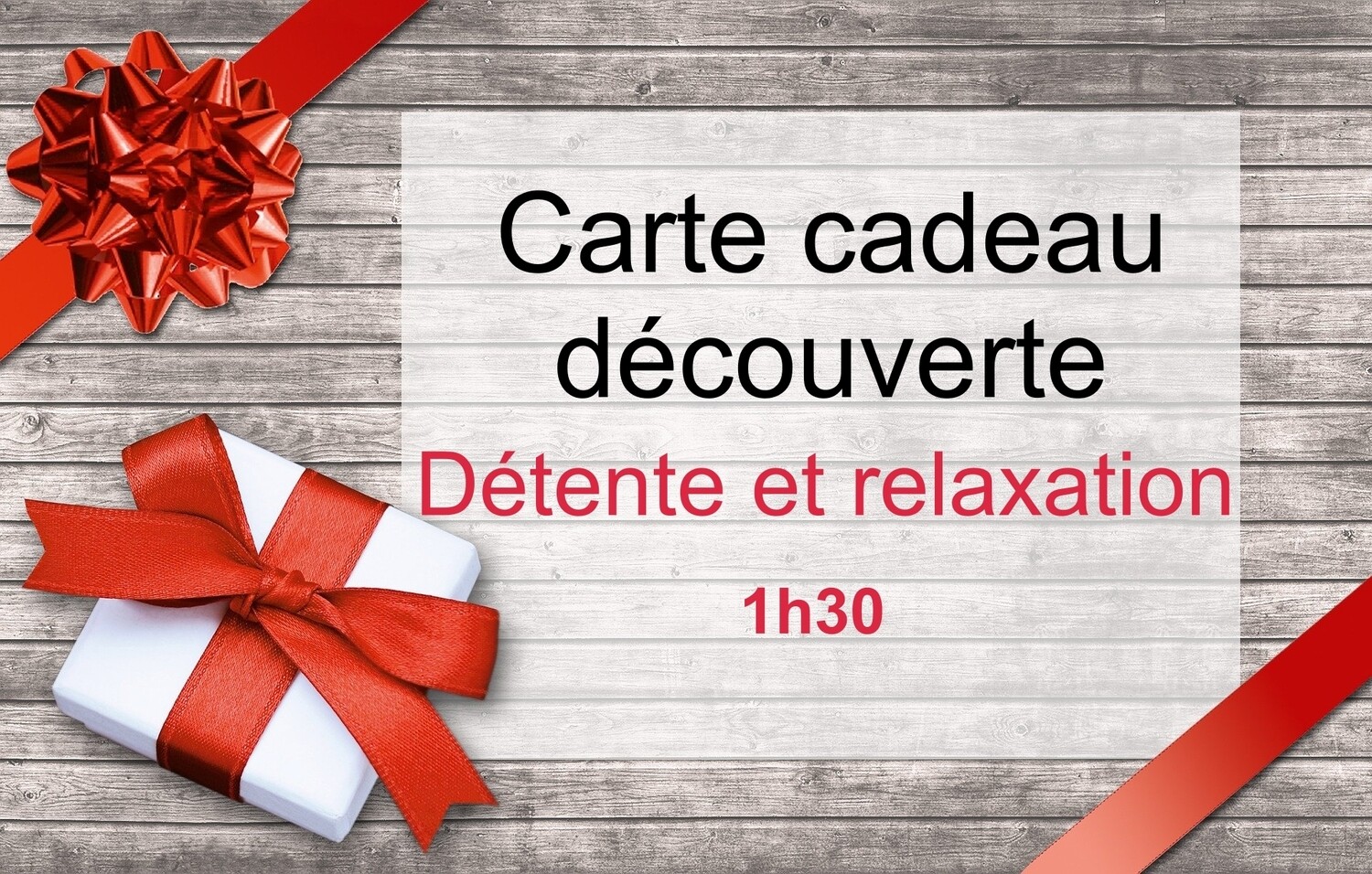 Carte cadeau &quot; Détente-Relaxation  par la réorganisation du corps  1h30 &quot;