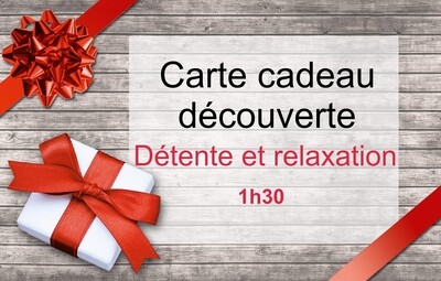 Carte cadeau &quot; Détente-Relaxation  par la réorganisation du corps  1h30 &quot;