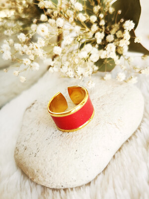 Bague Fuchsia Sensualité + Message d&#39;ancrage