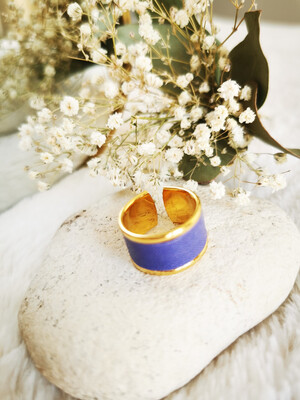Bague Lavande &quot;Sérénité&quot; +Message d&#39;ancrage
