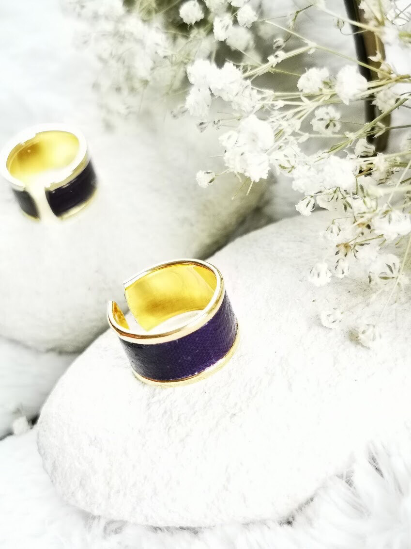 Bague violette “ Élégance “ + Message d’Ancrage