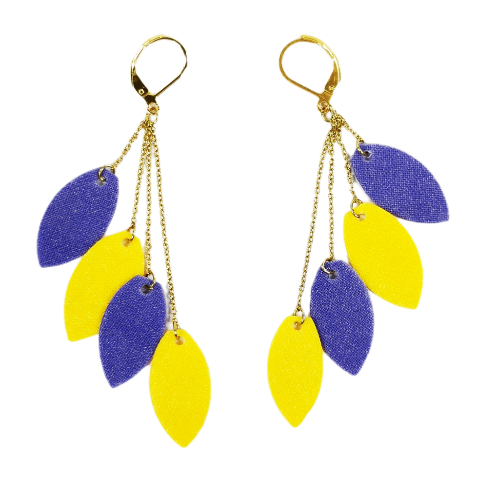Boucles “Pétales solaires “+ Message d’ancrage