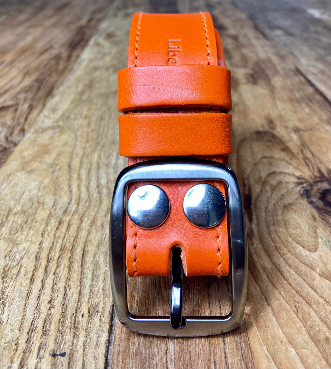 Ceinture cuir Femme Orange