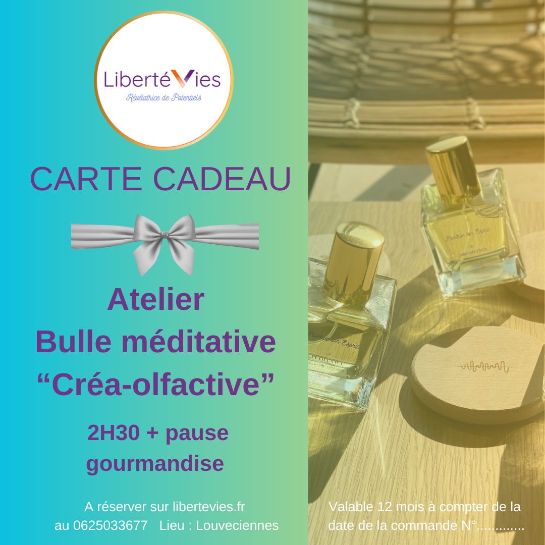 Carte cadeau Atelier Bulle Méditative &quot; Créa-olfactive&quot;