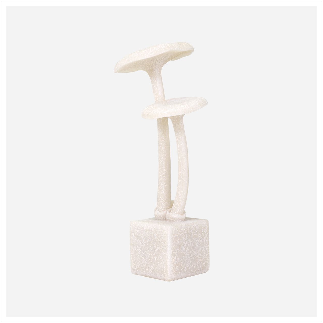 Enoki Mushroom Statuary White