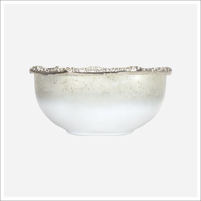 Morgon Bowl White, silver