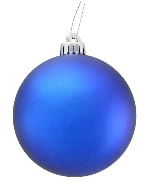 Smooth Ball Ornament ROYAL BLUE 150MM MATTE