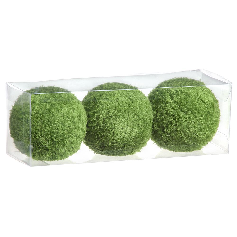 4W4"H MOSS ORB X3(ACETATE BX)