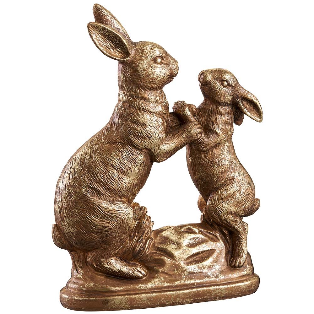 10.5" HOLDING HANDS BUNNIES GO