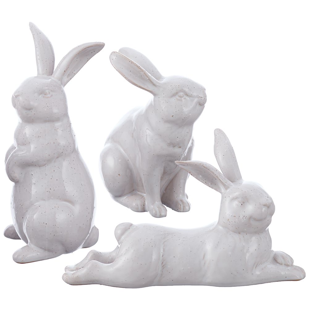 5"-8.5"CERAMIC BUNNY(3EA/ST)