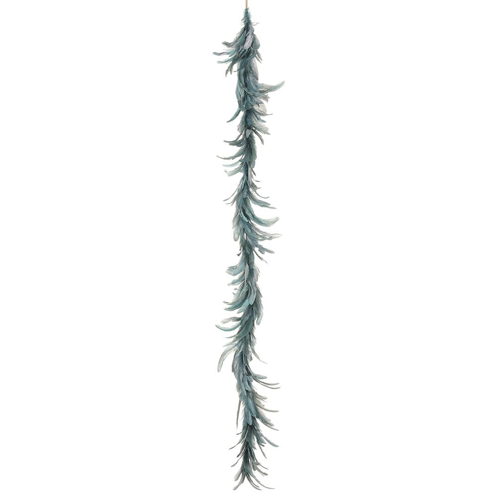 59"FEATHER GARLAND BL/GR