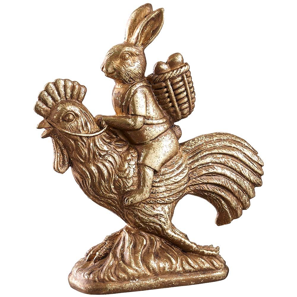 7" BUNNY RIDING A ROOSTER GO