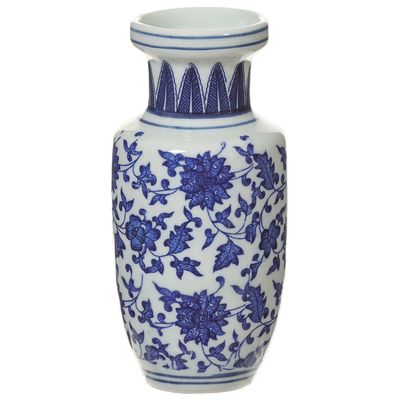5"CERAMIC VASE BL/WH - ACQ088-BL/WH