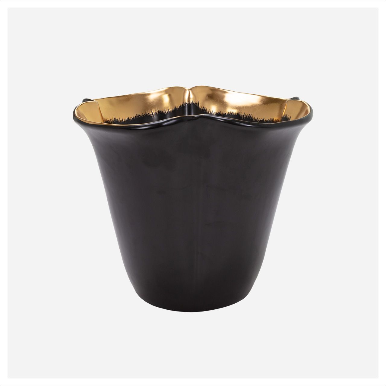 Portland Pot Black, gold