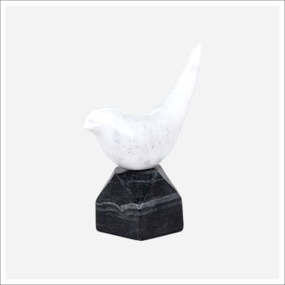 Adilene Bird Figurine White, black