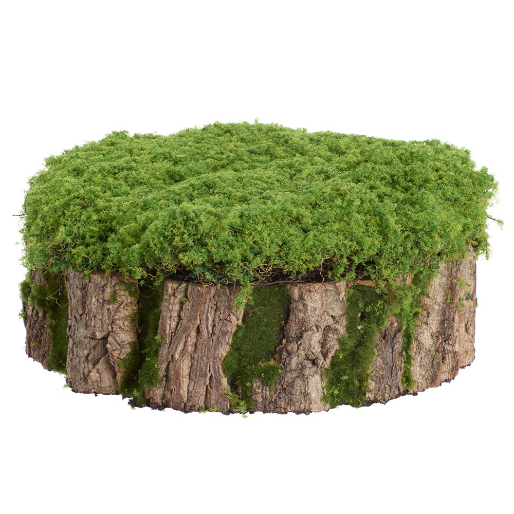 5"HX13"D MOSS STUMP GR