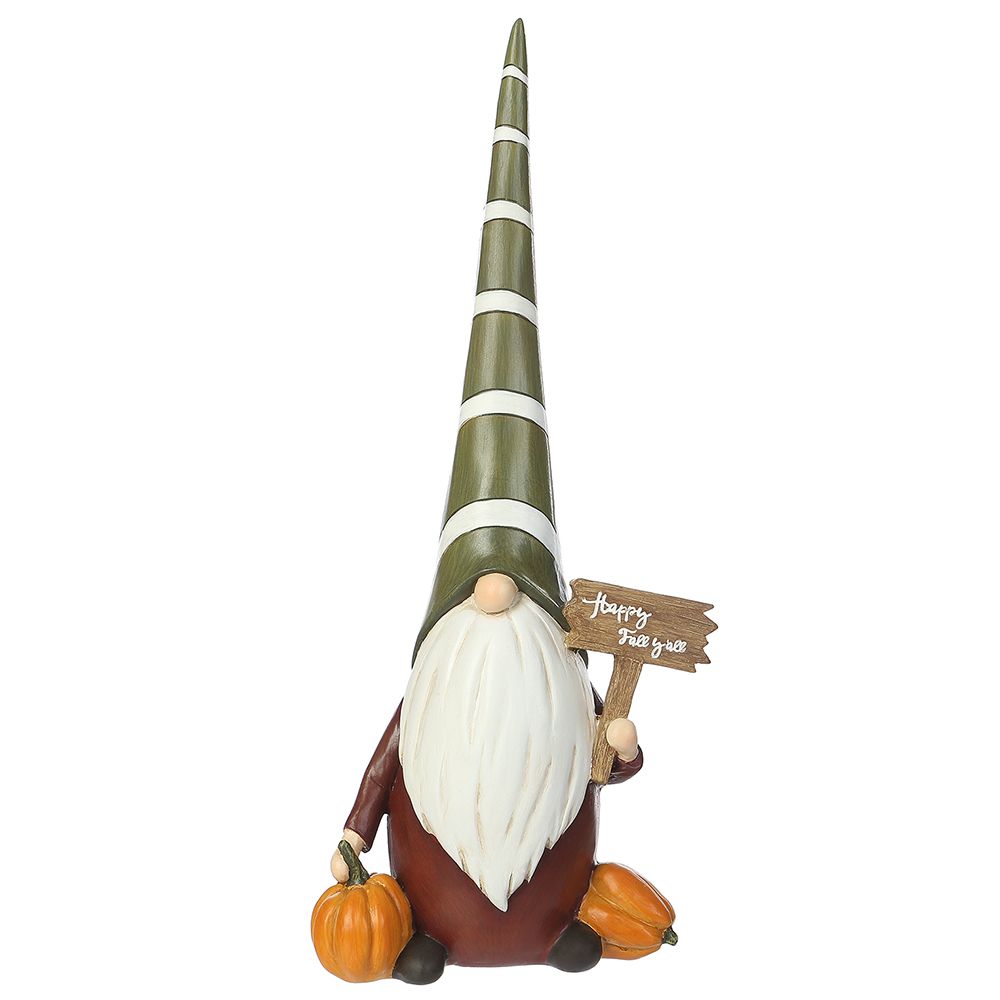 14.5"PUMPKIN GNOME BU/GR