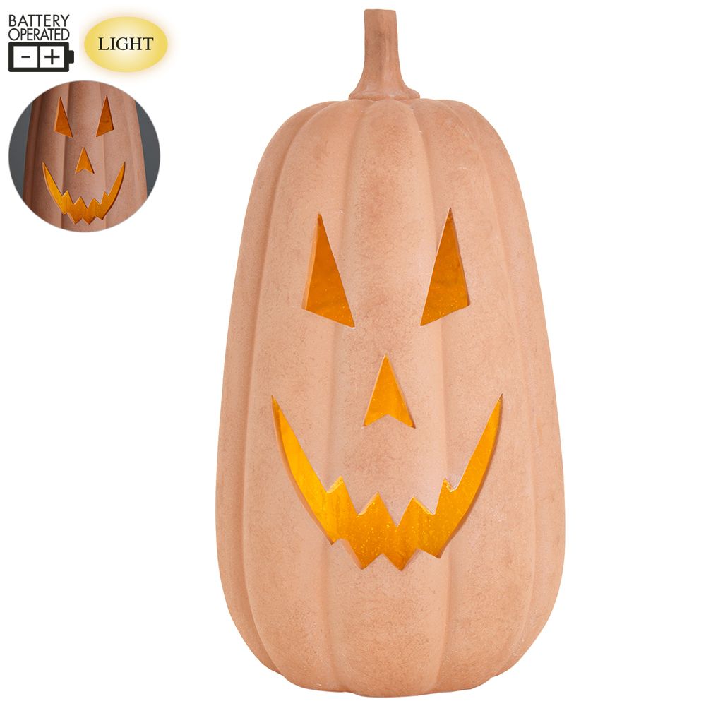 17"B/O JACK-O-LANTERN W/LIGHT TC