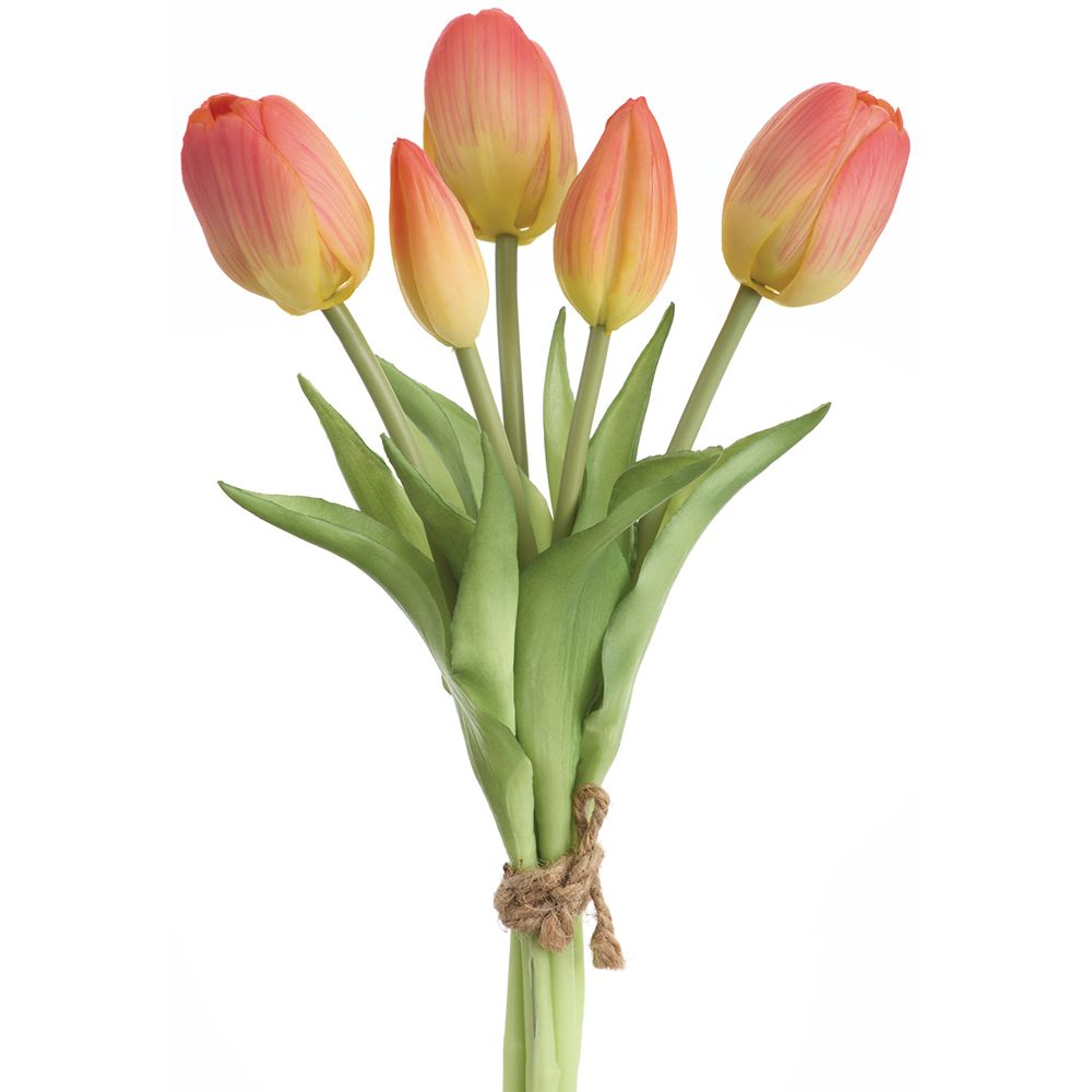 10"REAL TOUCH TULIP BOUQUET CO