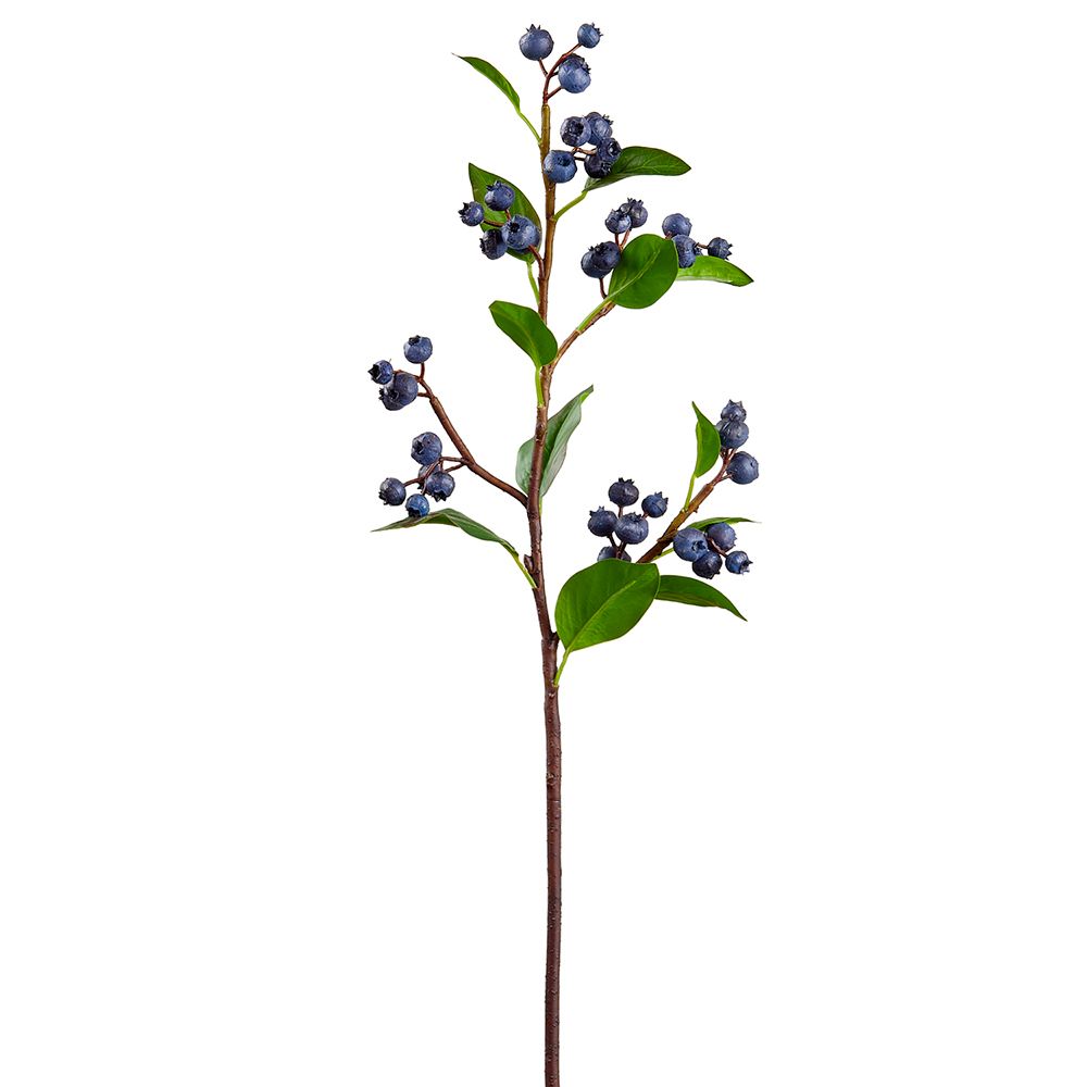 18"PLASTIC BLUEBERRY SPRAY BL