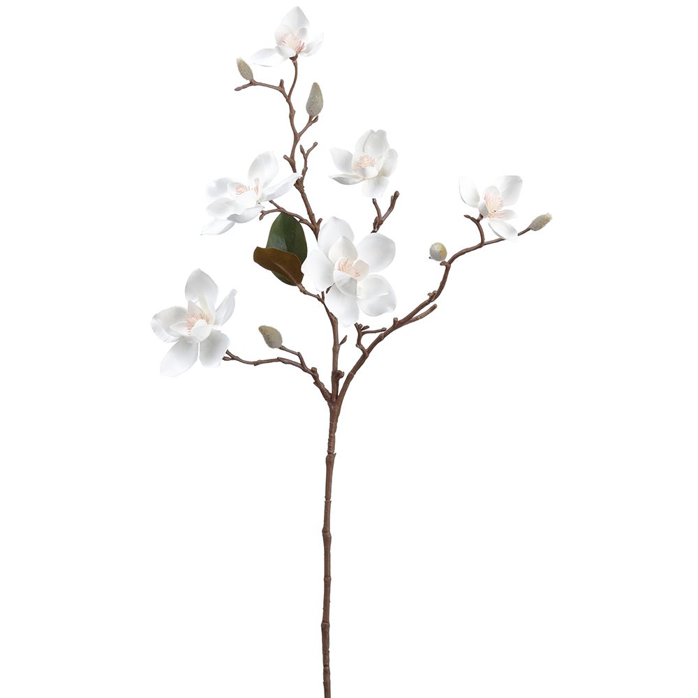 25"MAGNOLIA SPRAY WH