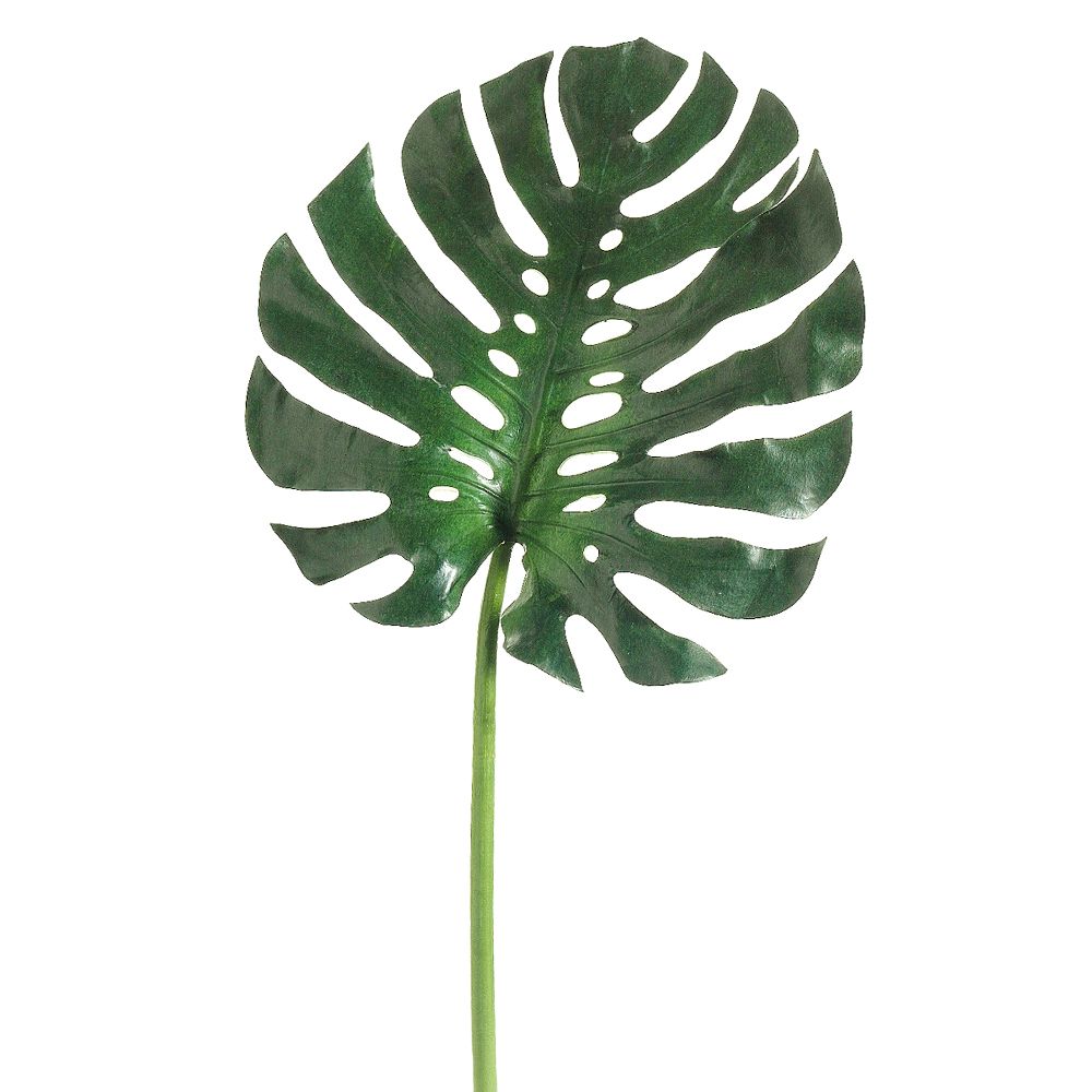 28.12"MD MONSTERA LEAF SPRAY