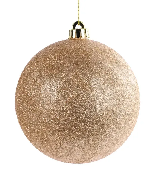 Glitter Ball Ornament CHAMPAGNE 150MM GLITTERED