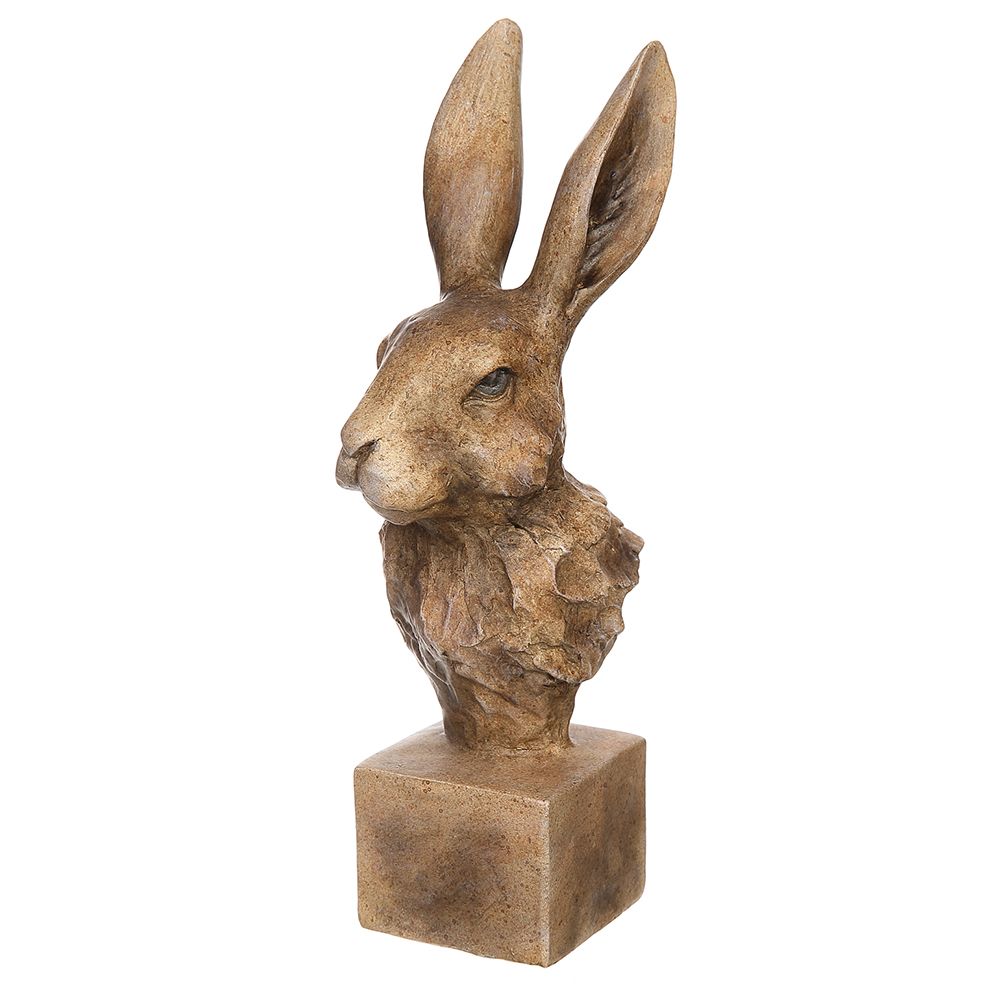 15.25"BUNNY STATUE BR