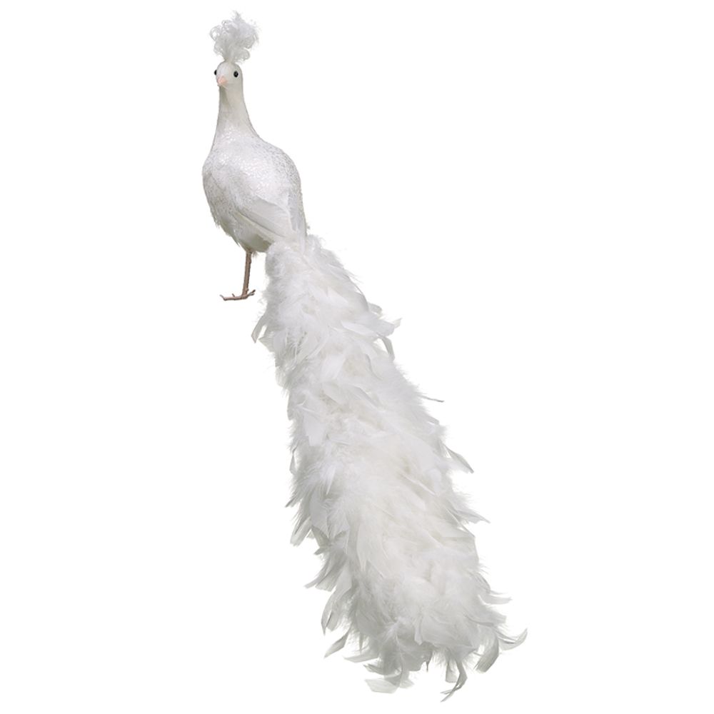 9"H27"L GL.CLOSE TAIL PEACOCK
