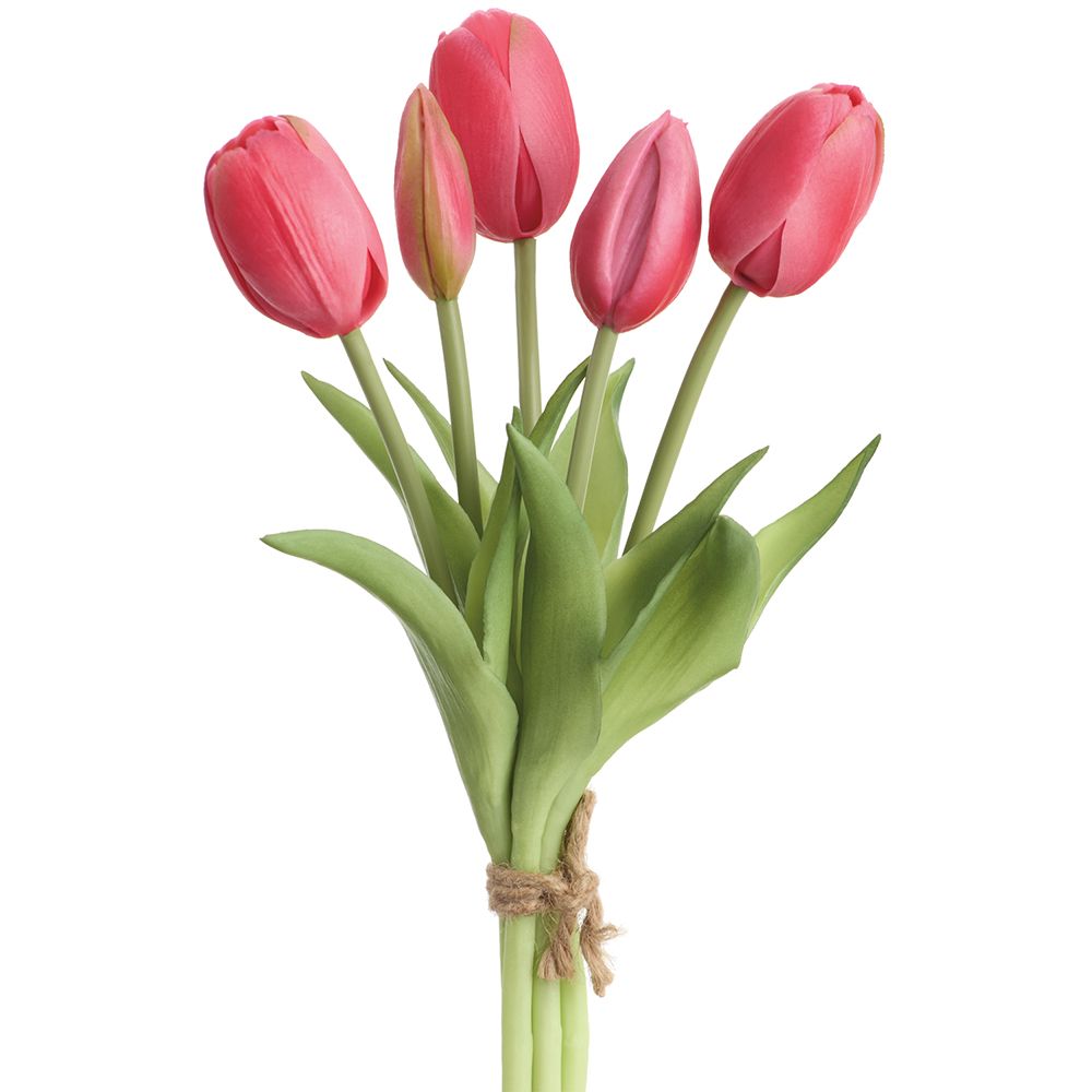 10"REAL TOUCH TULIP BOUQUET BT