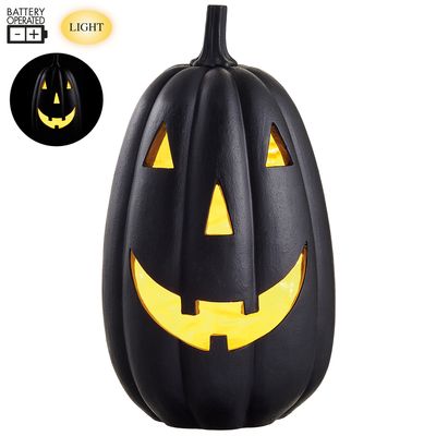 14"B/O JACK-O-LANTERN W/LIGHT BK