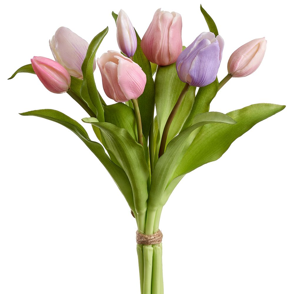 11.75"MIXED TULIP BUNDLE LV/RO