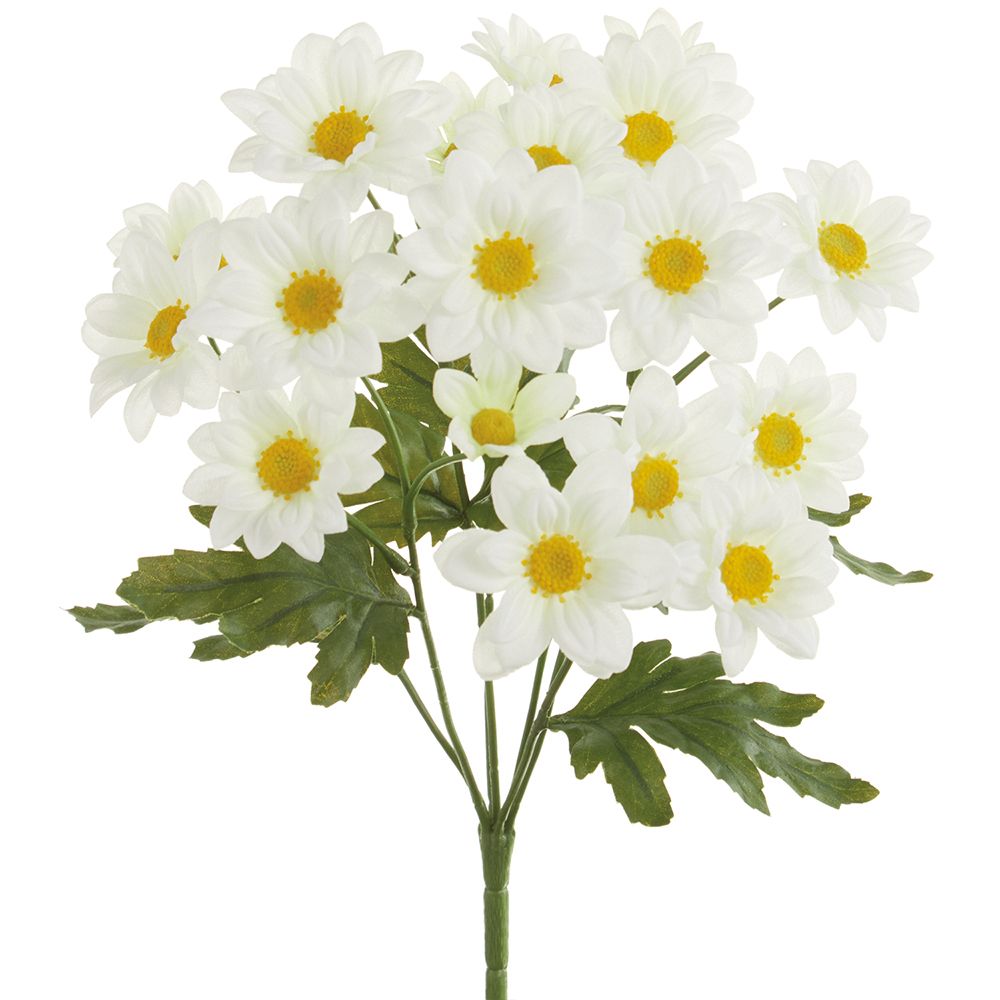 14"DAISY BUSH WH