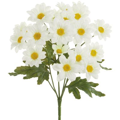 14"DAISY BUSH WH