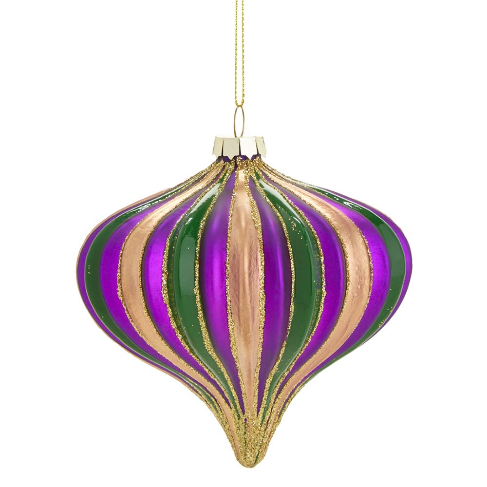 4.75"GLASS ONION ORNAMENT MX