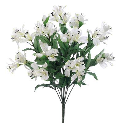21"ALSTROEMERIA BUSH X12 WH