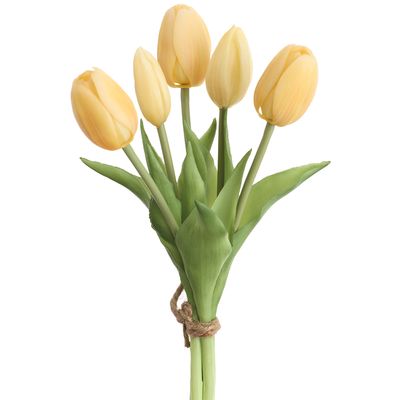 10"REAL TOUCH TULIP BOUQUET YE / SO
