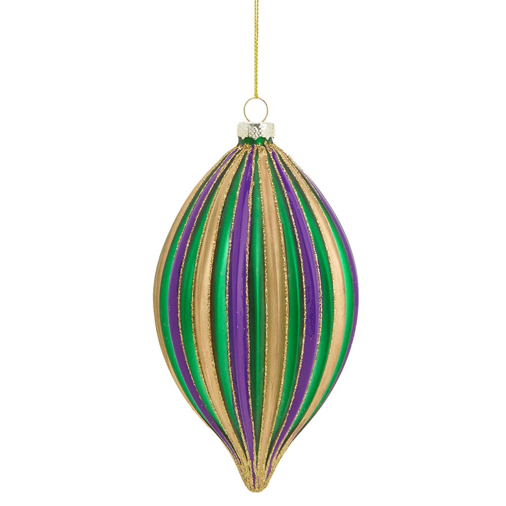 6.25"GLASS FINIAL ORNAMENT MX