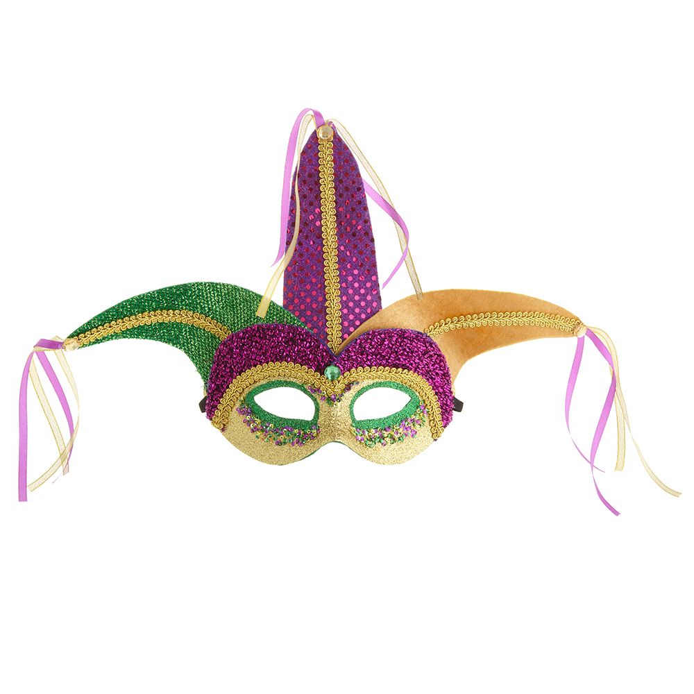 10"MARDI GRAS MASK MX