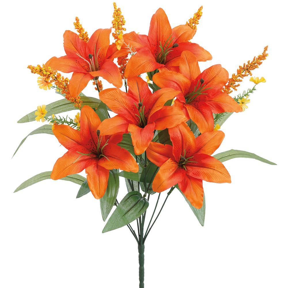 19"TIGER LILY BUSH X11 OR