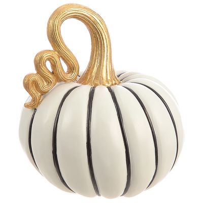 7.5"PUMPKIN WH/BK