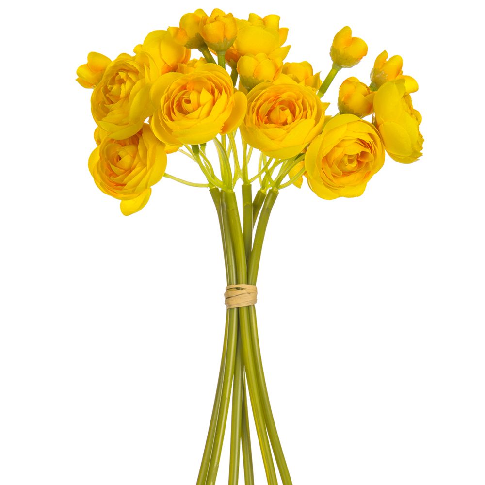 10"MINI RANUNCULUS BUNDLE X6 YE