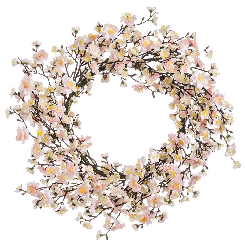 24"CHERRY BLOSSOM WREATH PK