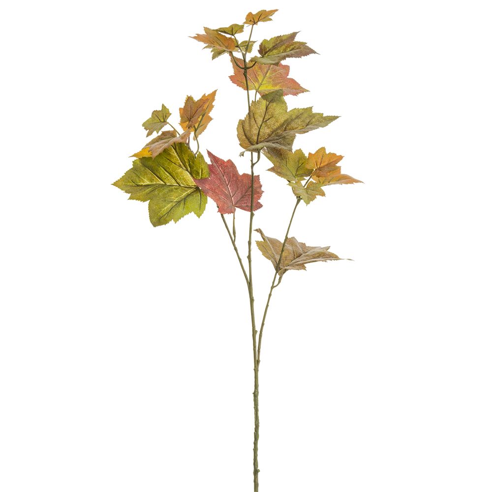 35"MAPLE LEAF SPRAY OR/GR